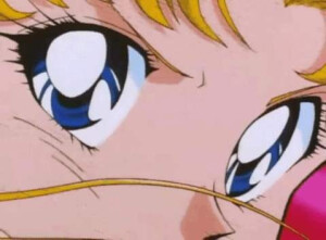 美少女战士。水手月亮。眼睛。