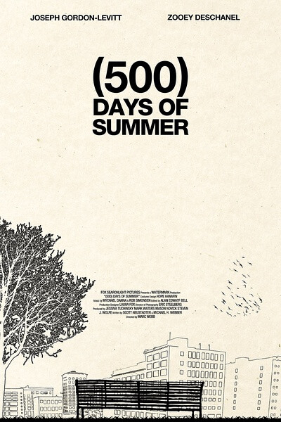 five hundred days with summer.（和萨莫的500天）爱上一个夏天一般的女子。