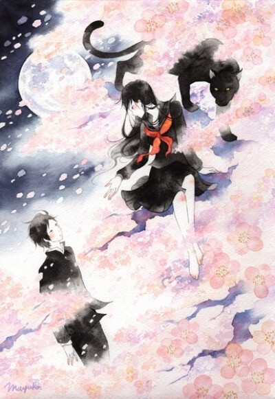 媒体称她是游走在现实与幻想之间的插画家。