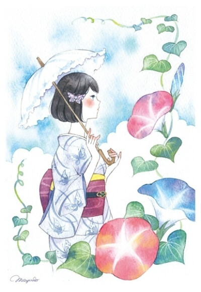 媒体称她是游走在现实与幻想之间的插画家。