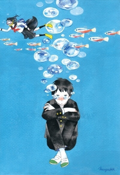 媒体称她是游走在现实与幻想之间的插画家。