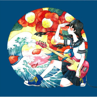 媒体称她是游走在现实与幻想之间的插画家。