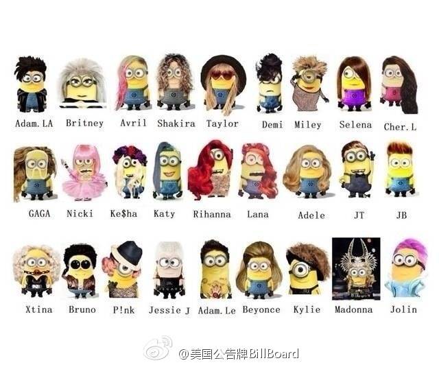 百搭小黄人 明星版