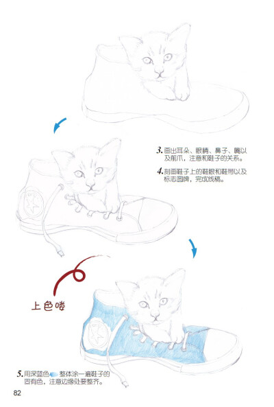《爱绘生活：猫咪的萌宠手绘集合》——藏在鞋子里的猫2