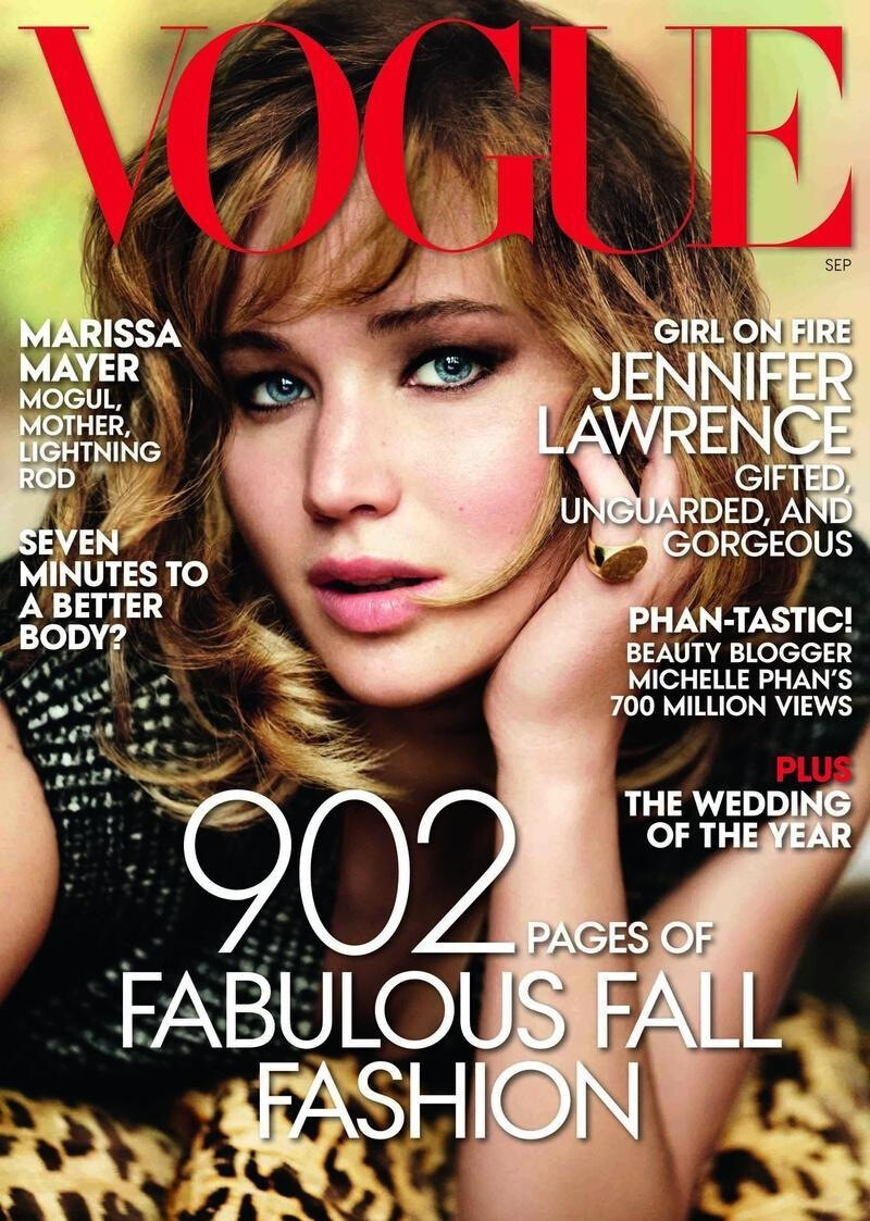 Jennifer Lawrence／Vogue美国版2013年9月号 时尚、封面、欧美