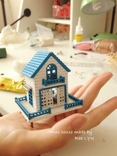 RAE秋做的DIY 小屋 迷你 堆手作 http://284512004.blog.163.com/blog/static/195611210201405105546647/