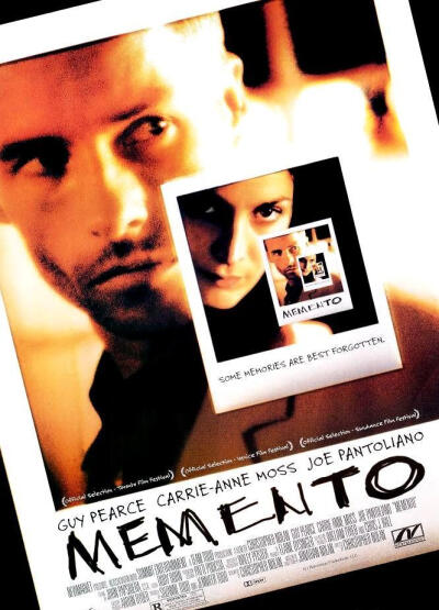 记忆碎片 Memento (2000) 剪辑神作。