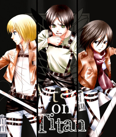 「進擊的巨人」 艾倫 Mikasa 阿爾敏 「畫師：さめじま member ID:114114」「未經允許請勿另外發佈」