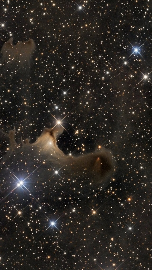 星空壁纸。iPhone手机桌面，背景。