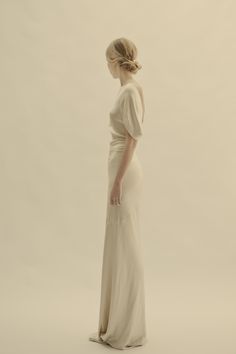 丝绸象牙白礼服.#Bridal#
