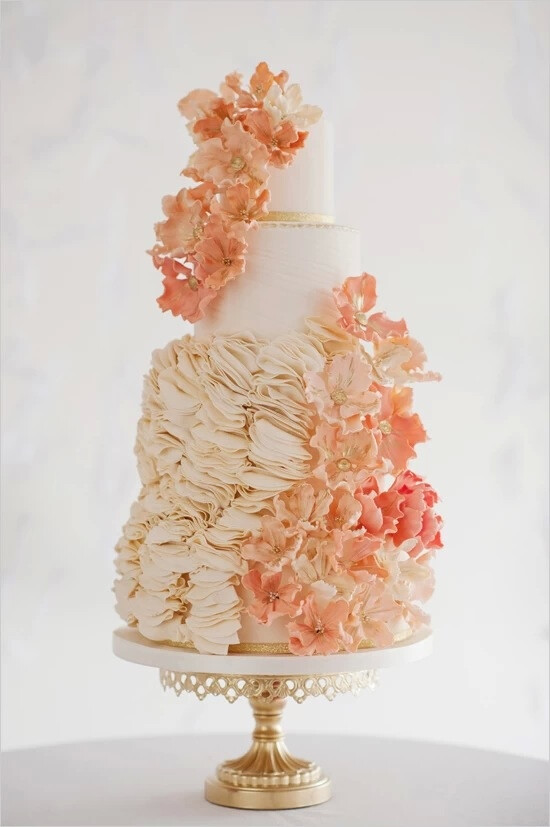 「翻糖蛋糕」婚礼蛋糕 Wedding Cake 花语系