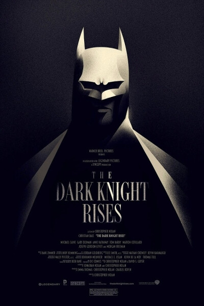 The Dark Knight Rises - Olly Moss海报设计作品之《蝙蝠侠前传3：黑暗骑士崛起》