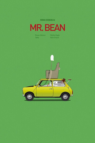 Cars &amp; Films: Mr. Bean - 车与电影系列之《憨豆先生》 设计：Jesús Prudencio