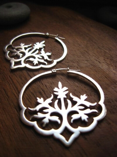 Visit etsy.com Dreaming in hindi earrings - handcrafted floral indian… In Stock • $168 by AThousandJoys on Etsy