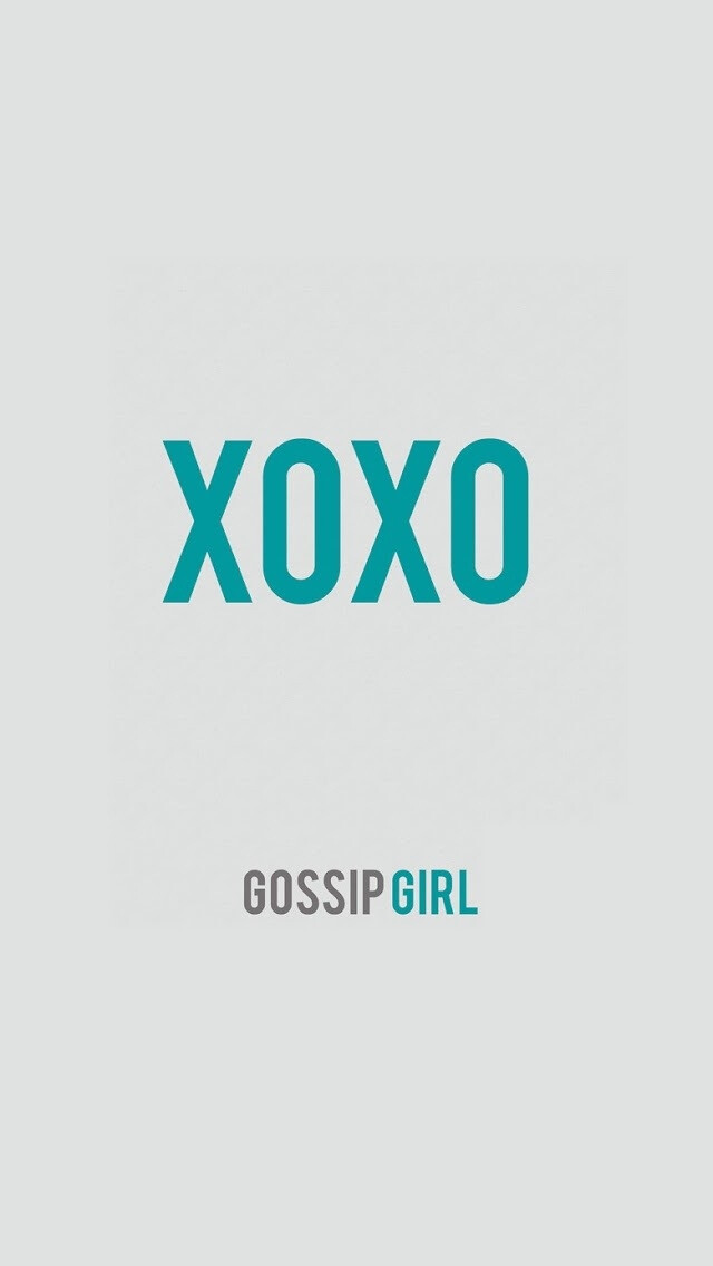 XOXO gossip girl，绯闻女孩，iphone文字桌面