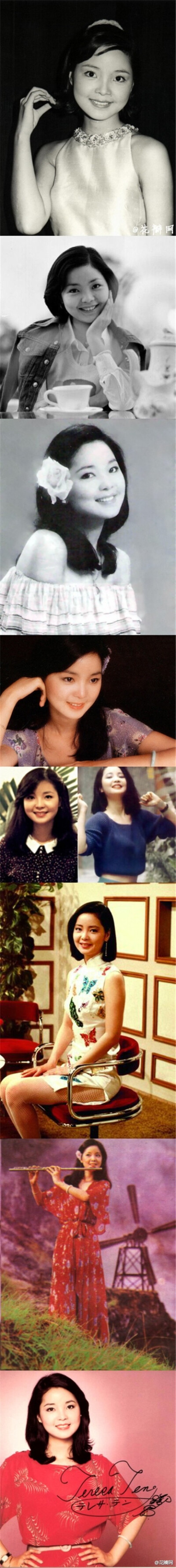 邓丽君（1953.1.29-1995.5.8）绝美的总是消散的飞快，她那美丽的身影，如同幽兰般温柔的歌声仍旧谜一般的吸引着我们！惊艳了时光，温柔了岁月！