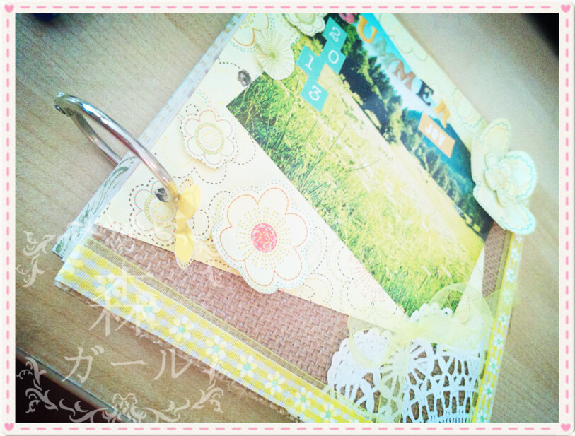 scrapbooking，手工相册封面哦～