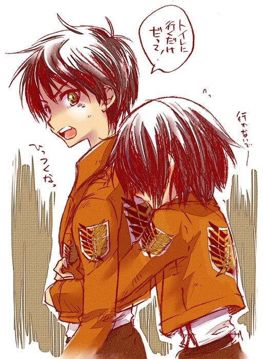 进击的巨人进撃の巨人艾三太有爱了91qwq艾伦mikasa酱91