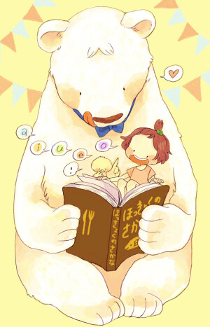 动物 萌物 插画 壁纸 熊