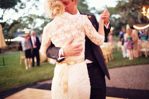 dancing with beautiful bride