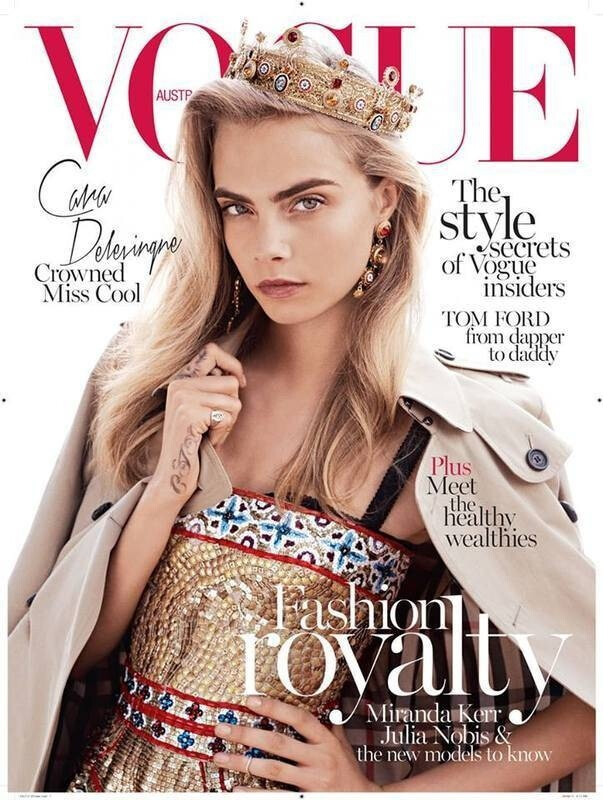 Cara Delevingne／Vogue澳大利亚版2013年10月号 时尚、封面、欧美