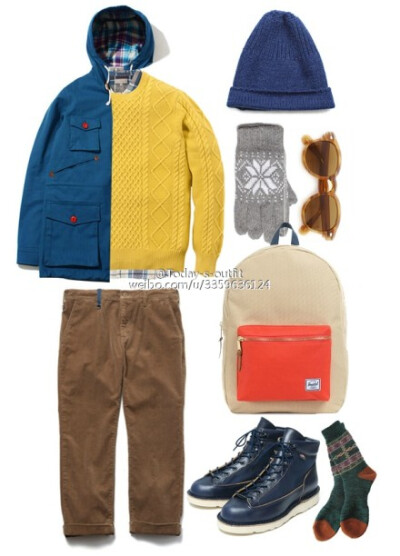 #Mr outfit# outdoor style. 风衣:vivastudio , 毛衣:mr-gentleman , 裤子uniform experiment , 靴子:soph , 背包