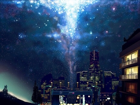 - 你看那条流泻的星光.