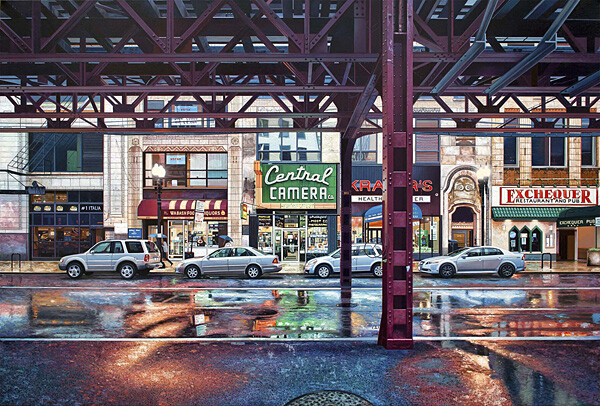 超写实绘画nathan-walsh-new-york-photorealistic-paintings