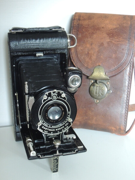 1926-1931年 柯达 Kodak No.1 Pocket 皮腔折叠相机带原装皮套