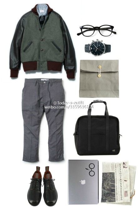 上班日. 上身：journal standard , 裤子：nonnative , 鞋子：yuketen , 手表：Emporio Armani , 包：MONOCLE×PORTER Baby Boston Bag