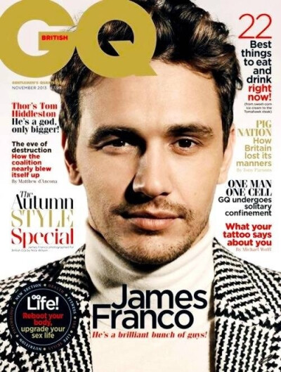 James Franco/GQ英国版2013年11月号 时尚、封面、欧美