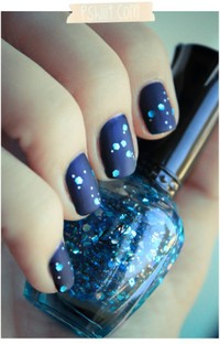 #nails #polish-blue