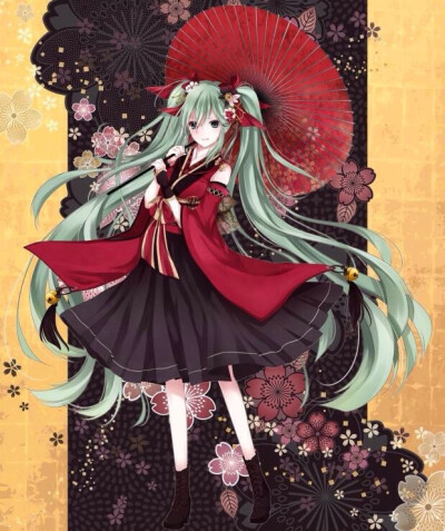 V家の初音和服装