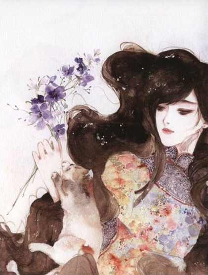 【中国风·花卉拟人】飞燕草