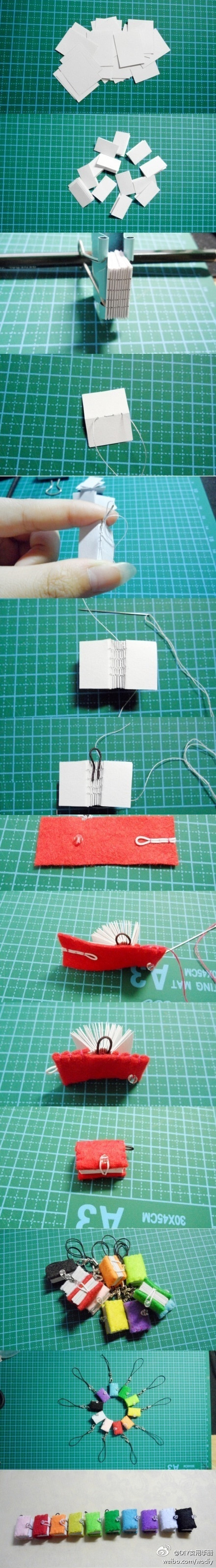 漂亮书本小吊饰DIY