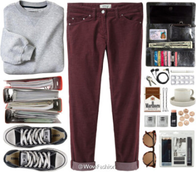 △Sweatshirt: Amazon ▲Pants: Étoile Isabel Marant △Sneakers: Converse ▲Sunglasses: Witchery | MORE: Fakeshion.com