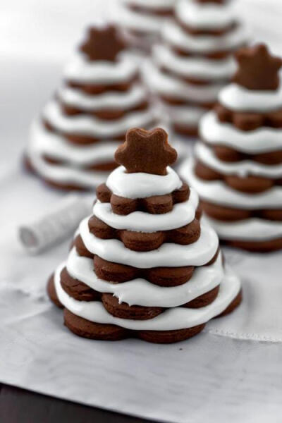 星星圣诞树 巧克力夹心饼干