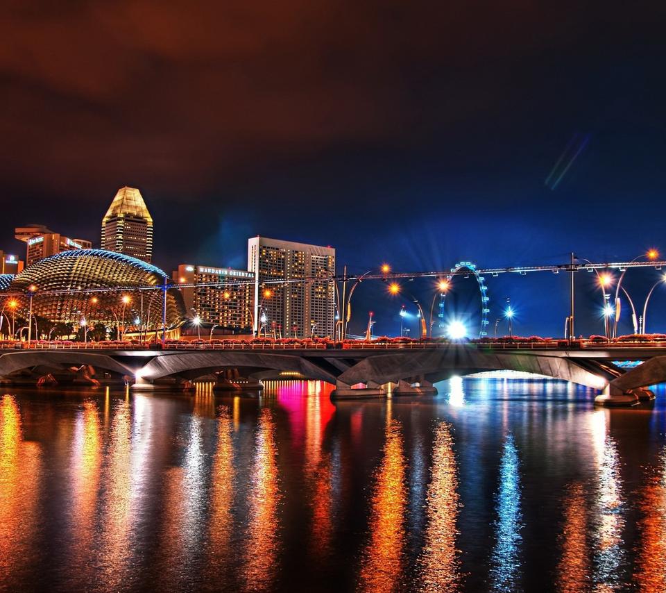 繁华华丽夜景城市