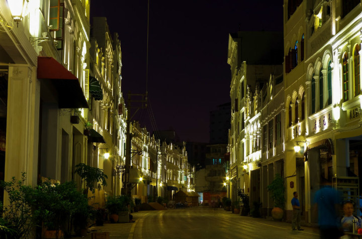 海口 中山路 夜景 重现当年南洋