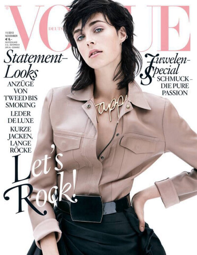 Edie Campbell/Vogue德国版2013年11月号 时尚、封面、欧美