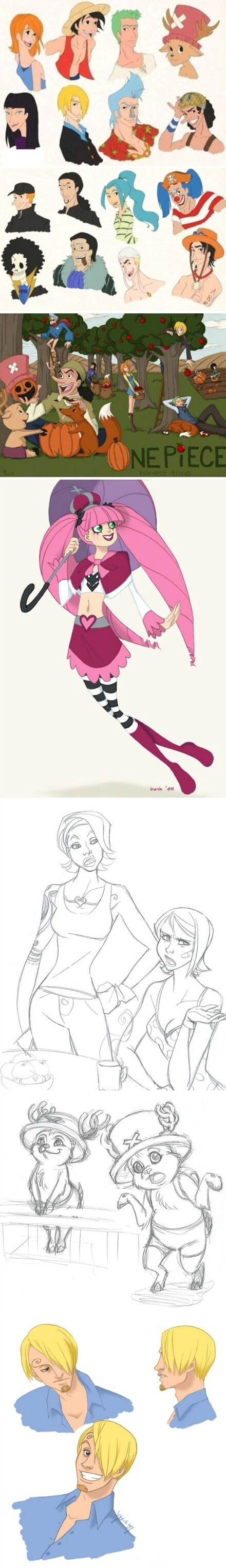 海贼王换成迪斯尼风格