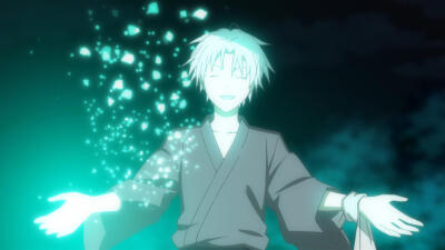 然而阿银却笑了，对着萤说：“来吧！萤！我终于可以碰你了！”