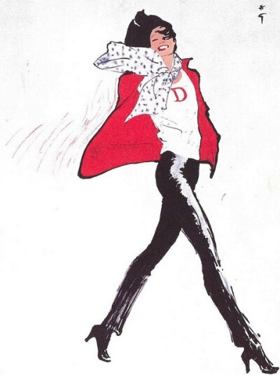  Christian Dior -René Gruau，1975