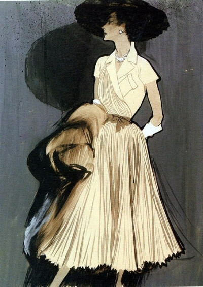 René Gruau - fashion illustrations时尚插图