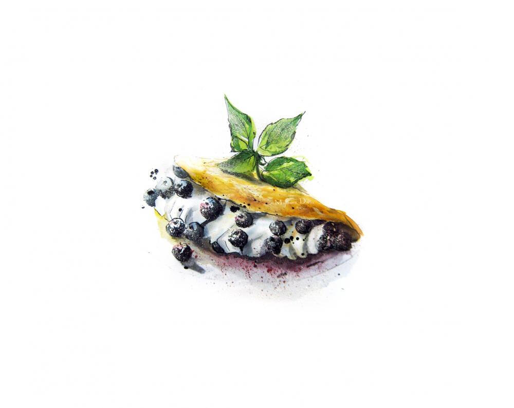 maliko vadarya的水彩画集——包含两个专辑《watercolor food》&amp;《city landscapes》水彩美食和城市风景，共收录93张图片。（画家主页：http://malikovadarya.com/portfolio）