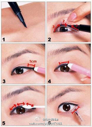 【教你畫眼線技巧】1、下筆輕，可以避免畫出過重過粗；2、采用“漸進(jìn)式”重疊上色畫法，慢慢地描繪眼線；3、輕輕撲一層粉底或蜜粉，讓眼線妝效持久不易暈開；4、如果擔(dān)心自己技術(shù)不精，可以不畫下眼線，以免將整顆眼…