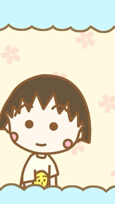 哲学家小丸子手机萌系清新壁纸!妈妈我要吃饭饭!