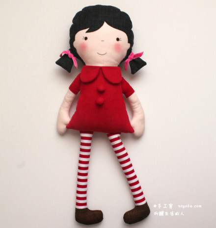 葡萄牙教师Anabela Félix手工制作的超萌布艺玩偶blita.