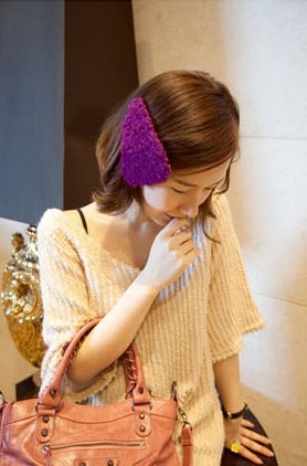韩国进口饰品棉混纺个性发夹
