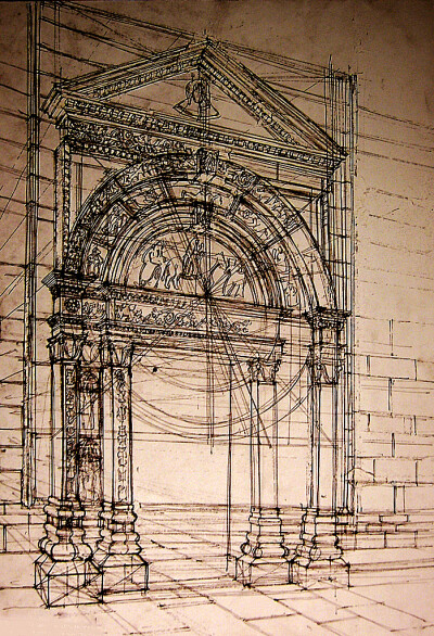 波兰艺术家Maja Wrońska建筑水彩画集——震撼印象的城市美学。 共收录103张图片，其中包括：水彩78张，线稿23张，上色教程2张。